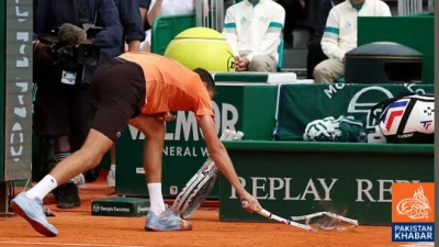 میڈویڈوف کی بدترین شکست، غصے میں ریکٹ توڑ دیا