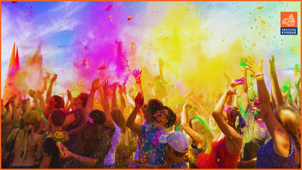 The vivid celebration of colours honouring Holi